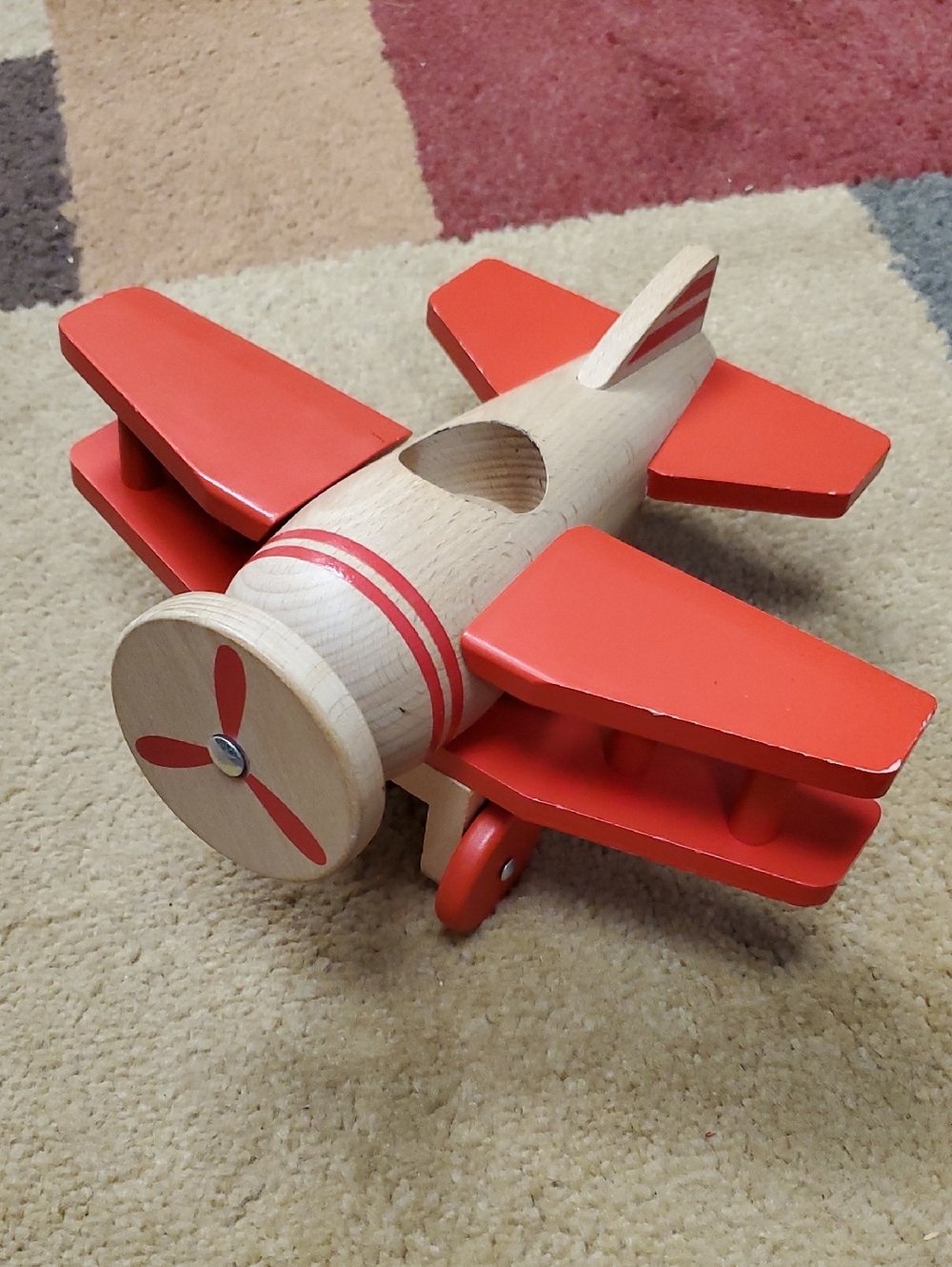 Wooden Red Biplane Toy for Kids - Hearth & Hand With Magnolia